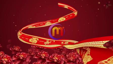 新年大吉 祁隆春节喜庆红红火火舞蹈舞台演出节目大屏幕高清LED背景视频素材