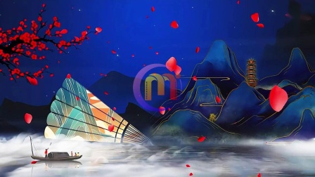 面具之下是更美的面具歌曲舞蹈中国风古风年会演出节目大屏幕高清LED背景视频素材
